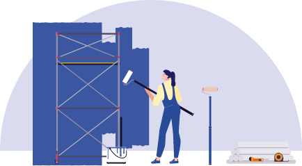 Illustration type de métier : Aménagement et finitions